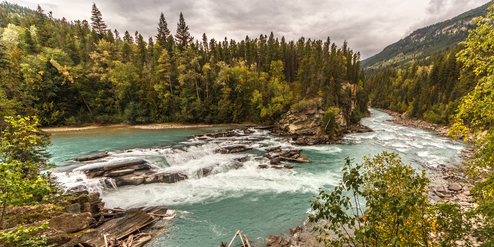 Von Jasper nach Kamloops nightside